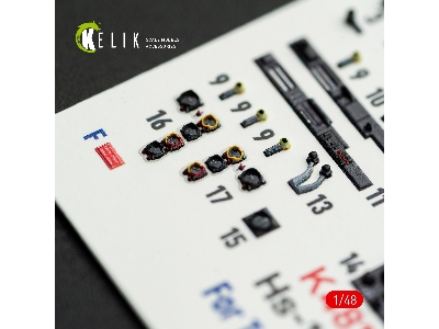 Henschel Hs-129 B - Interior 3d-decals (For Takom Kits) - zdjęcie 6