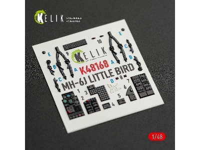 Mh-6j Little Bird - Interior 3d-decals (For Icm Kits) - zdjęcie 1