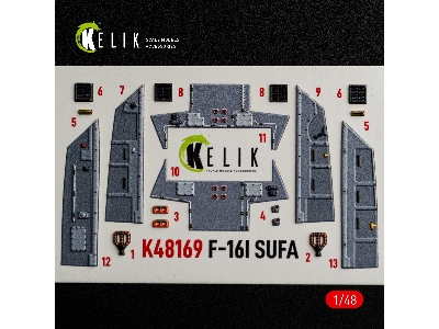 Lockheed Martin F-16i Sufa - Interior 3d-decals (For Gwh Kits) - zdjęcie 9