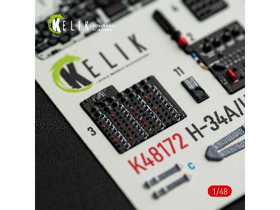 Sikorsky H-34a / Uh-34d - Interior 3d-decals (For Italeri Kits) - zdjęcie 5