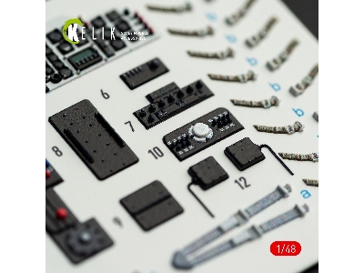 Sikorsky H-34a / Uh-34d - Interior 3d-decals (For Italeri Kits) - zdjęcie 7