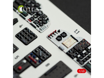 Sikorsky H-34a / Uh-34d - Interior 3d-decals (For Italeri Kits) - zdjęcie 9