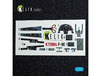 Chance Vought F-8 E Crusader - Interior 3d Decals (For Academy Kits) - zdjęcie 2