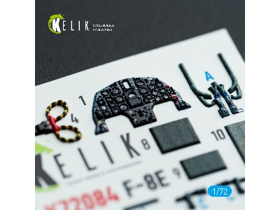 Chance Vought F-8 E Crusader - Interior 3d Decals (For Academy Kits) - zdjęcie 3