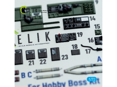 Grumman Tbm-3 Avenger - Interior 3d Decals (For Hobby Boss Kits) - zdjęcie 5