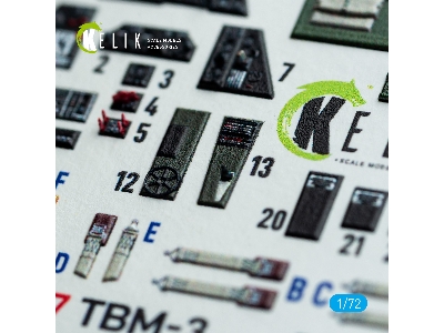 Grumman Tbm-3 Avenger - Interior 3d Decals (For Hobby Boss Kits) - zdjęcie 7