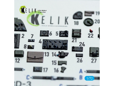 Douglas Sbd-3 Dauntless - Interior 3d Decals (For Flyhawk Kits) - zdjęcie 4