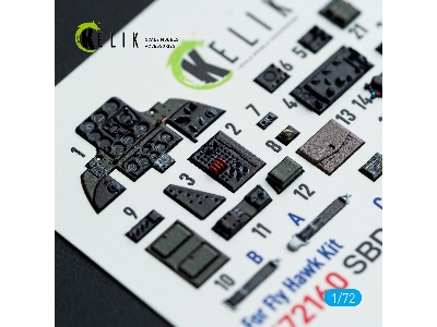 Douglas Sbd-3 Dauntless - Interior 3d Decals (For Flyhawk Kits) - zdjęcie 5