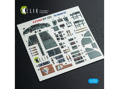 Blohm & Voss Bv-222 - Interior 3d-decals (For Revell Kits) - zdjęcie 1