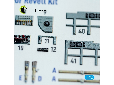 Blohm & Voss Bv-222 - Interior 3d-decals (For Revell Kits) - zdjęcie 5