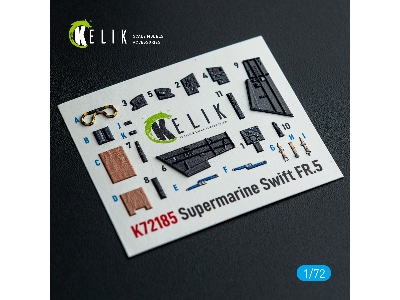 Supermarine Swift Fr.5 - Interior 3d-decals (For Airfix Kits) - zdjęcie 1