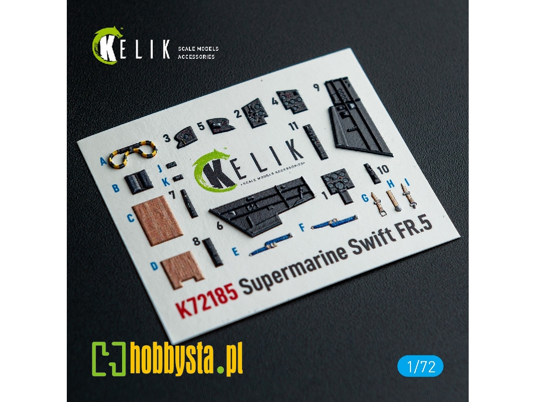Supermarine Swift Fr.5 - Interior 3d-decals (For Airfix Kits) - zdjęcie 1