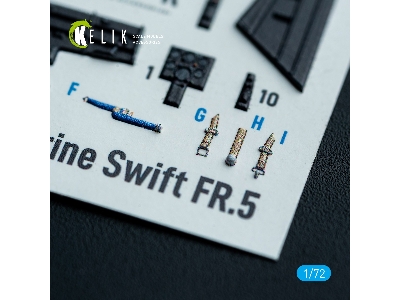 Supermarine Swift Fr.5 - Interior 3d-decals (For Airfix Kits) - zdjęcie 6