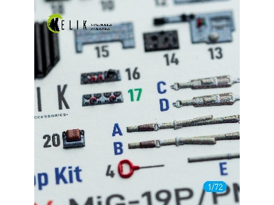 Mikoyan Mig-19 P/Pm - Interior 3d Decals (For Clear Prop Kits) - zdjęcie 5