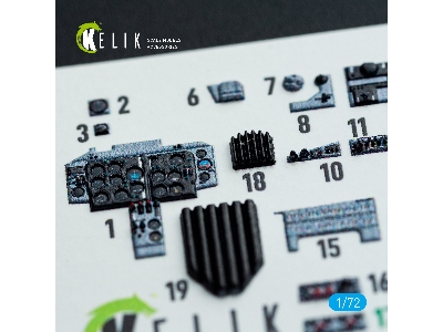 Mikoyan Mig-19 P/Pm - Interior 3d Decals (For Clear Prop Kits) - zdjęcie 7