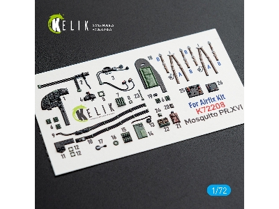 De Havilland Mosquito Pr.Xvi - Interior 3d Decals (For Airfix Kits) - zdjęcie 1