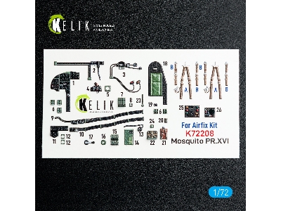 De Havilland Mosquito Pr.Xvi - Interior 3d Decals (For Airfix Kits) - zdjęcie 2