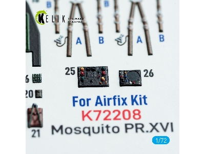 De Havilland Mosquito Pr.Xvi - Interior 3d Decals (For Airfix Kits) - zdjęcie 8