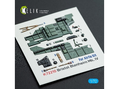 Bristol Blenheim Mk.Iv - Interior 3d Decals (For Airfix Kits) - zdjęcie 1