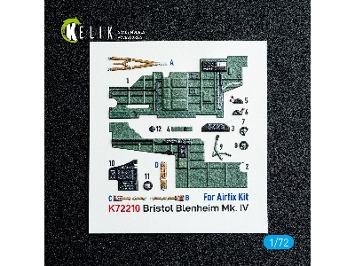 Bristol Blenheim Mk.Iv - Interior 3d Decals (For Airfix Kits) - zdjęcie 3