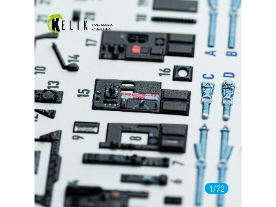 Fairey Gannet  As1/As4 - Interior 3d Decals (For Revell Kits) - zdjęcie 5