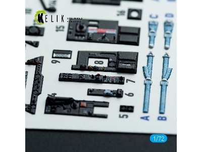 Fairey Gannet  As1/As4 - Interior 3d Decals (For Revell Kits) - zdjęcie 6