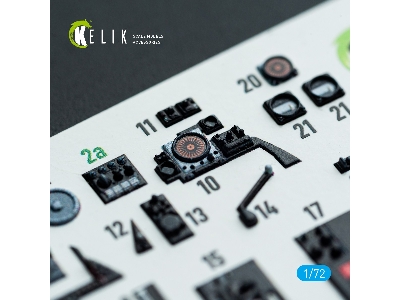 Fairey Gannet  As1/As4 - Interior 3d Decals (For Revell Kits) - zdjęcie 11