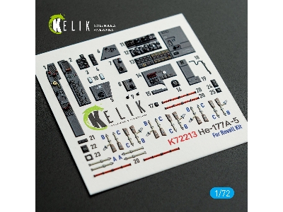 Heinkel He-177 A-5 - Interior 3d Decals (For Revell Kits) - zdjęcie 1