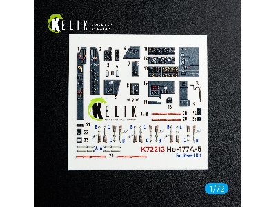 Heinkel He-177 A-5 - Interior 3d Decals (For Revell Kits) - zdjęcie 2