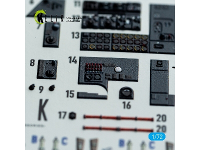 Heinkel He-177 A-5 - Interior 3d Decals (For Revell Kits) - zdjęcie 4