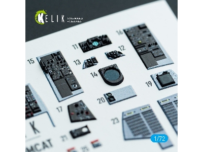 Grumman F-14 A Tomcat - Interior 3d Decals (For Hobby Boss Kits) - zdjęcie 2