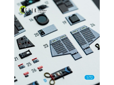 Grumman F-14 A Tomcat - Interior 3d Decals (For Hobby Boss Kits) - zdjęcie 5