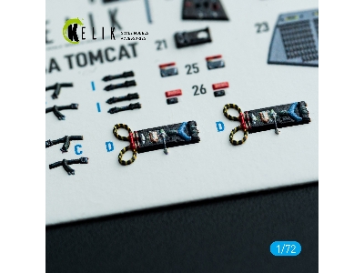 Grumman F-14 A Tomcat - Interior 3d Decals (For Hobby Boss Kits) - zdjęcie 6