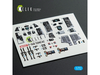 Grumman F-14 B Tomcat - Interior 3d Decals (For Hobby Boss Kits) - zdjęcie 1