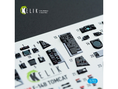 Grumman F-14 B Tomcat - Interior 3d Decals (For Hobby Boss Kits) - zdjęcie 3