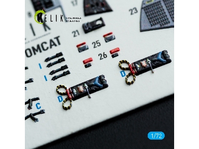 Grumman F-14 B Tomcat - Interior 3d Decals (For Hobby Boss Kits) - zdjęcie 4