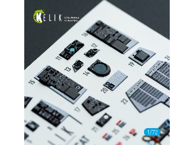 Grumman F-14 B Tomcat - Interior 3d Decals (For Hobby Boss Kits) - zdjęcie 6