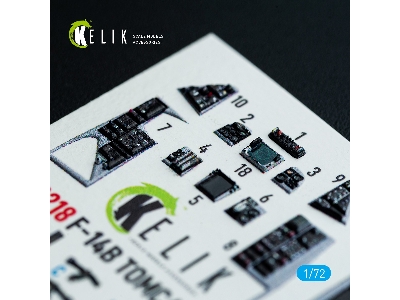 Grumman F-14 B Tomcat - Interior 3d Decals (For Hobby Boss Kits) - zdjęcie 8