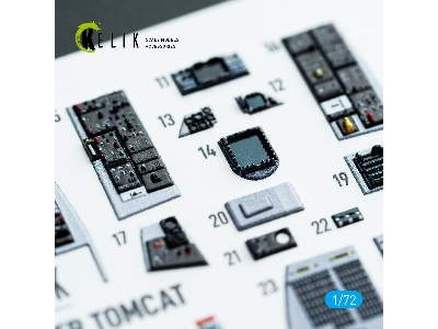 Grumman F-14 D Super Tomcat - Interior 3d Decals (For Hobby Boss Kits) - zdjęcie 3