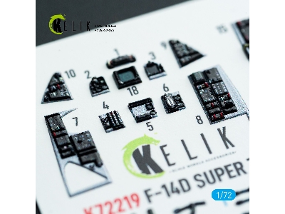 Grumman F-14 D Super Tomcat - Interior 3d Decals (For Hobby Boss Kits) - zdjęcie 4