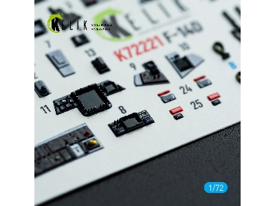 Grumman F-14 D Super Tomcat - Interior 3d Decals (For Academy Kits) - zdjęcie 4