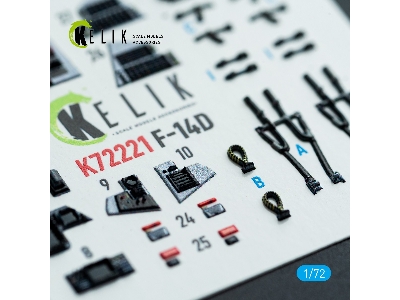 Grumman F-14 D Super Tomcat - Interior 3d Decals (For Academy Kits) - zdjęcie 5