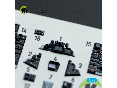 Grumman F-14 D Super Tomcat - Interior 3d Decals (For Academy Kits) - zdjęcie 6