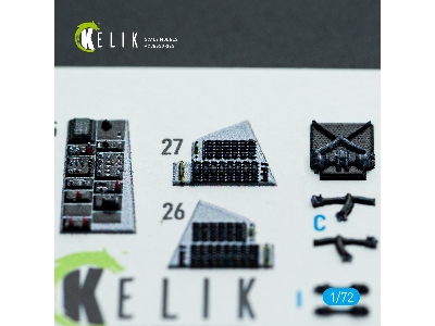 Grumman F-14 D Super Tomcat - Interior 3d Decals (For Academy Kits) - zdjęcie 7