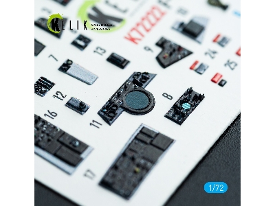 Grumman F-14 A Tomcat - Interior 3d Decals (For Academy Kits) - zdjęcie 3