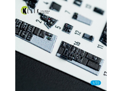 Grumman F-14 A Tomcat - Interior 3d Decals (For Academy Kits) - zdjęcie 4