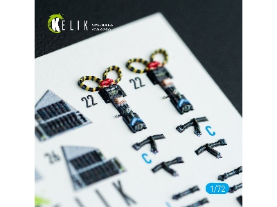 Grumman F-14 A Tomcat - Interior 3d Decals (For Academy Kits) - zdjęcie 5