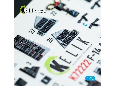 Grumman F-14 A Tomcat - Interior 3d Decals (For Academy Kits) - zdjęcie 6