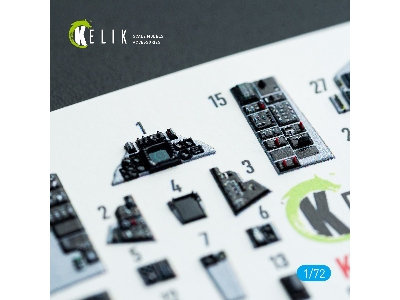Grumman F-14 B Tomcat - Interior 3d Decals (For Academy Kits) - zdjęcie 4