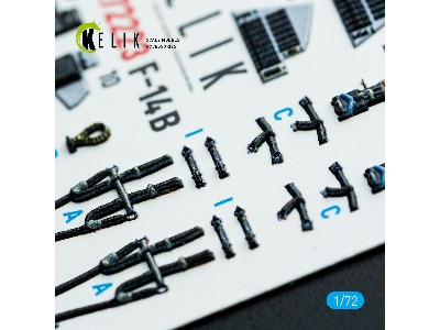 Grumman F-14 B Tomcat - Interior 3d Decals (For Academy Kits) - zdjęcie 8